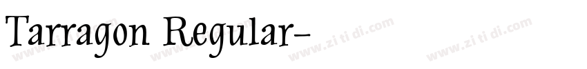 Tarragon Regular字体转换